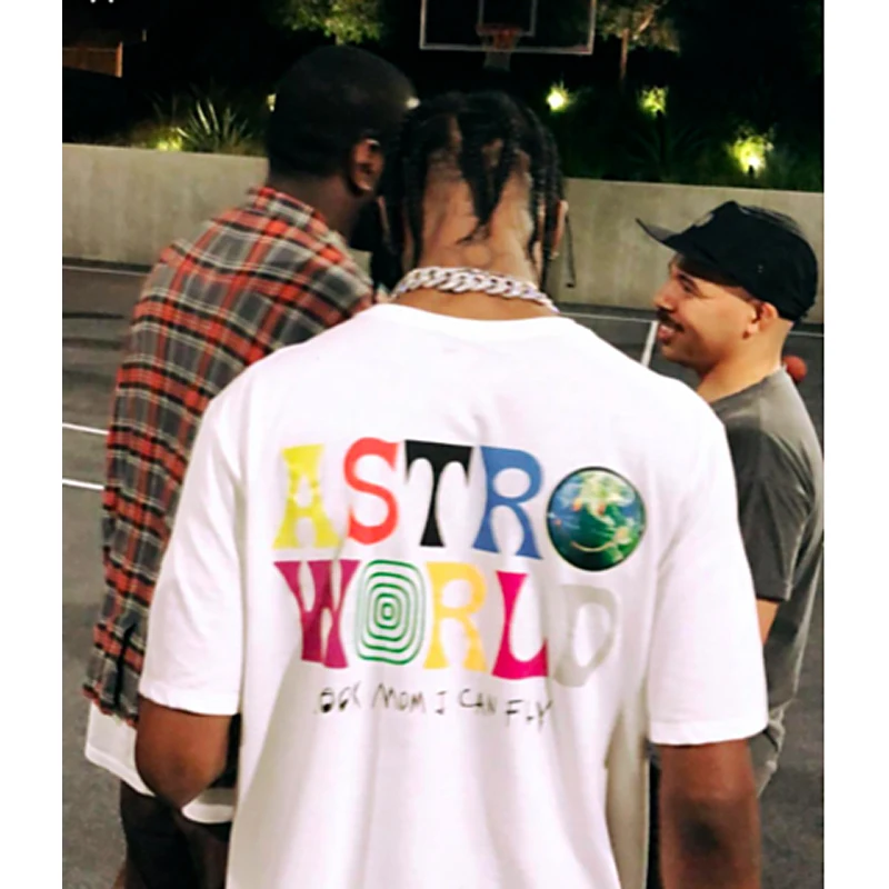 2020 Nye Mode, Hip Hop T-Shirt Mænd Kvinder Travis Scotts ASTROWORLD Harajuku T-Shirts ville ØNSKE, DU VAR HER Brev Print t-Shirts Toppe 3