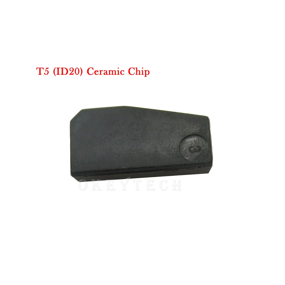 OkeyTech 10stk/masse Nye ID-T5-20 ID20 Transponder Chip Blank Carbon T5 Cloneable Chip For Bil-Tasten Cemamic T5 Glas, Keramik Chip 3