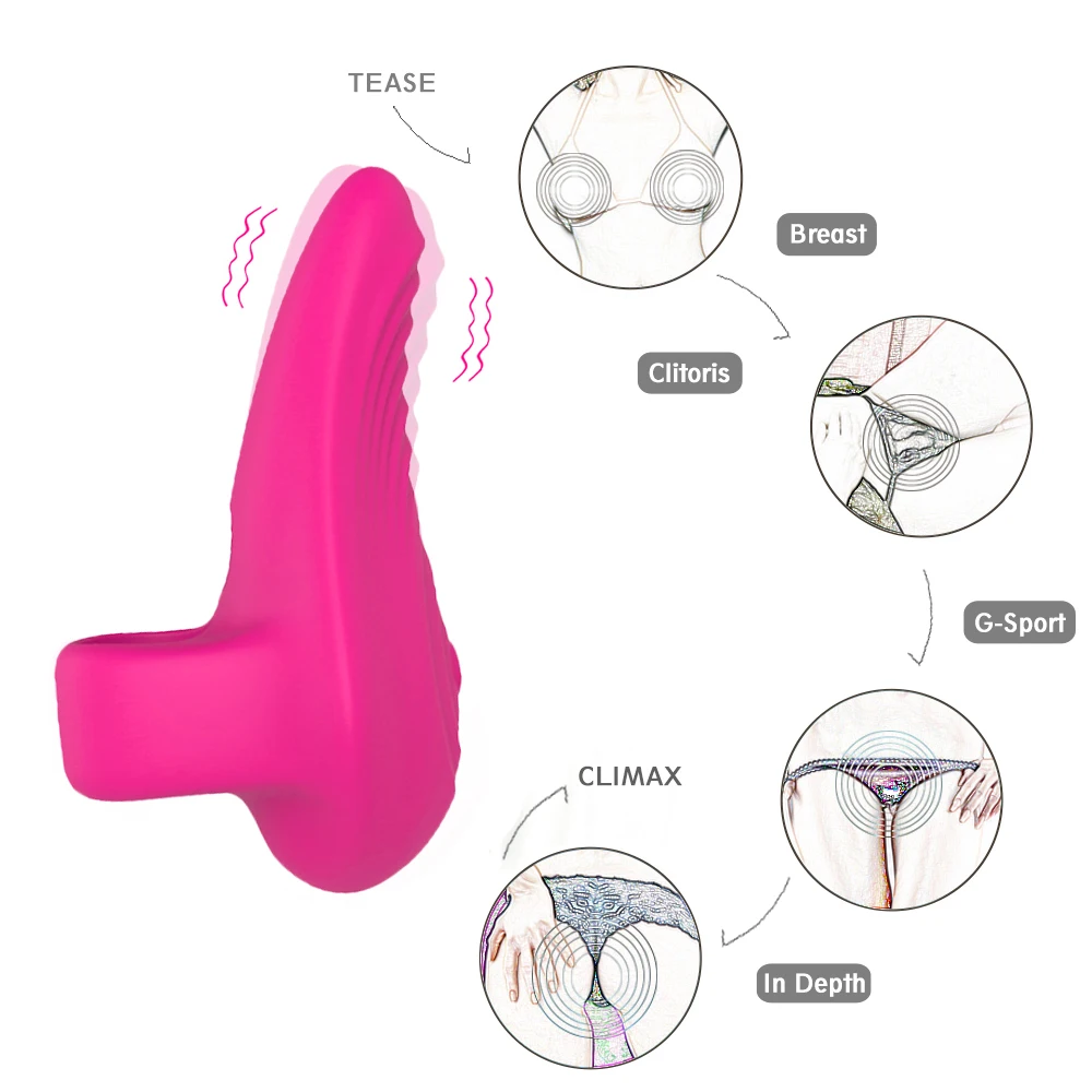 Vagina Røre en Finger Vibrator Til Kvinder Klitoris G-Spot Stimulator Vibrator Sex Legetøj til Par Kvindelige Masturbator Voksne Legetøj 3