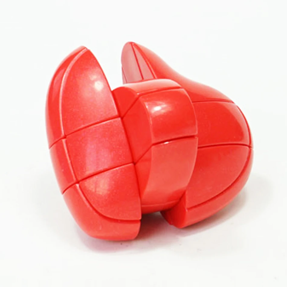 YJ Hjertet 3x3x3 Kreative Hjerte-formet Magic Cube Rød/Blå/Pink Hastighed Puslespil Terning Kids Legetøj Pædagogisk Legetøj med Gratis Forsendelse 3
