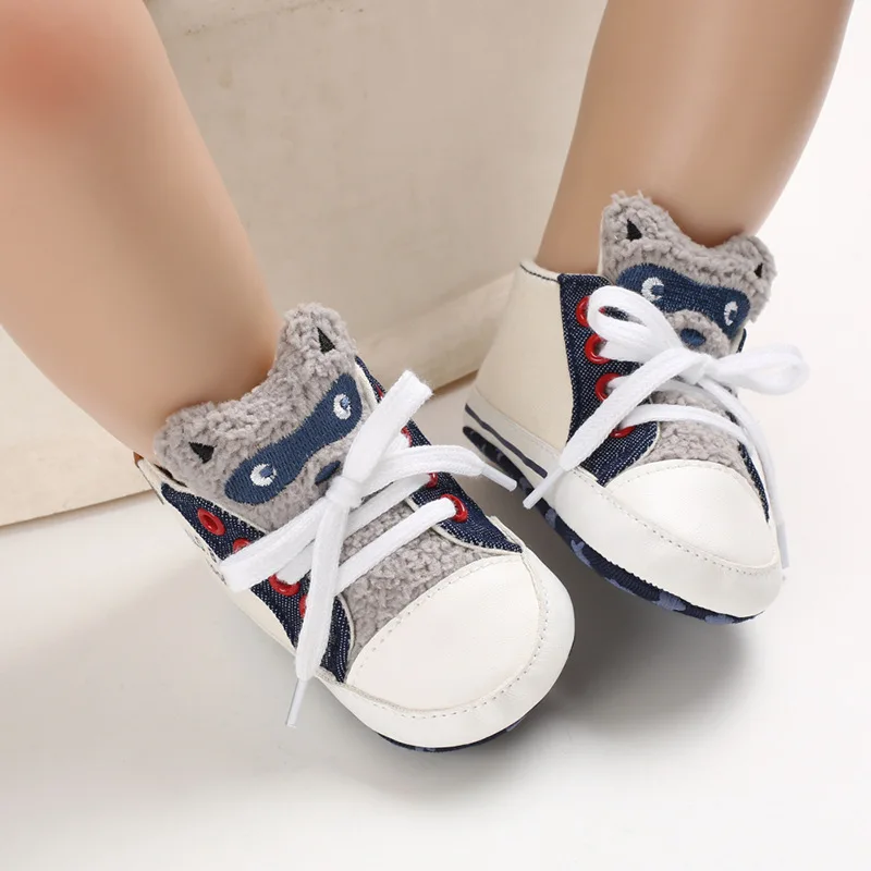 NYT Design Nyfødte Baby Sko Fashion Baby Drenge Sneakers Canvas Casual Piger Sko Baby Moccaisns Toddler Første Vandrere 3