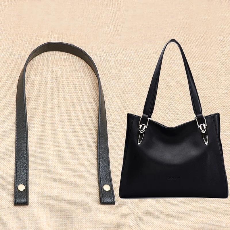 Lady Kvindelige taske tilbehør håndrem skulderrem DIY håndtaske håndtere balck 43/60CM 1pair/masse 3