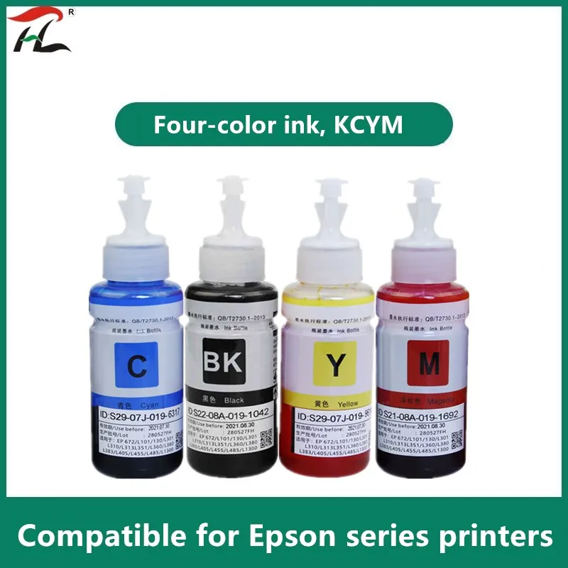Farve Refill Blæk kit til Epson L100 L110 L120 L132 L210 L222 L300 L312 355 L350 L362 L366 L550 L555 L566 printeren Gratis Fragt 3
