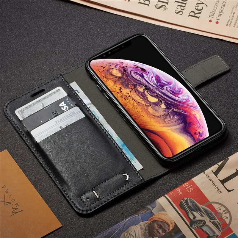 Klud Læder taske Til Samsung Galaxy S20 FE S10 S9 S8 Plus Ultra S10E Note 20 Ultra 10 Lite Plus 9 8 Flip Book Cover Coque 3