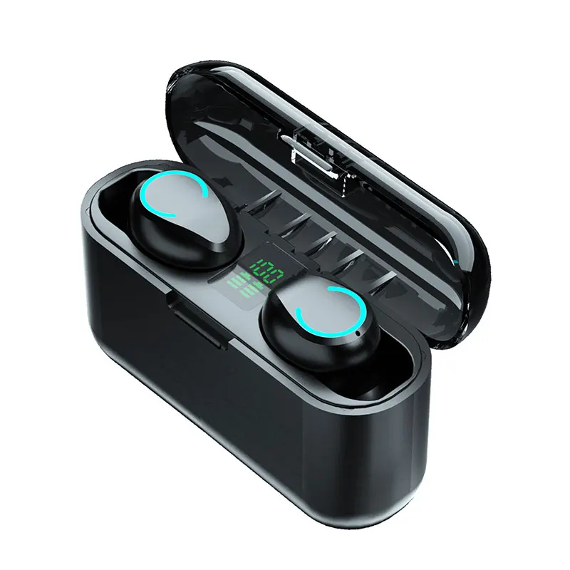 Multifunktions-Vandtæt TWS Bluetooth Hovedtelefoner 9D støjreduktion Sport Trådløse Surround Stereo Øretelefoner Headset Med Mic 3