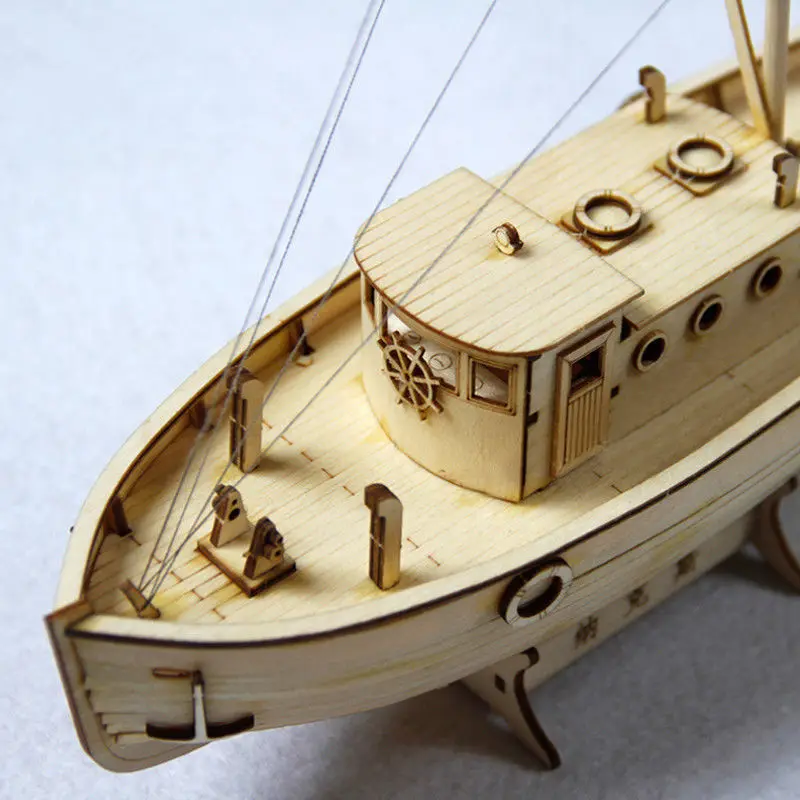 Skibet embly Model Diy Kits Træ sejlbåd 1:50 Skala Dekoration Toy Gave 3