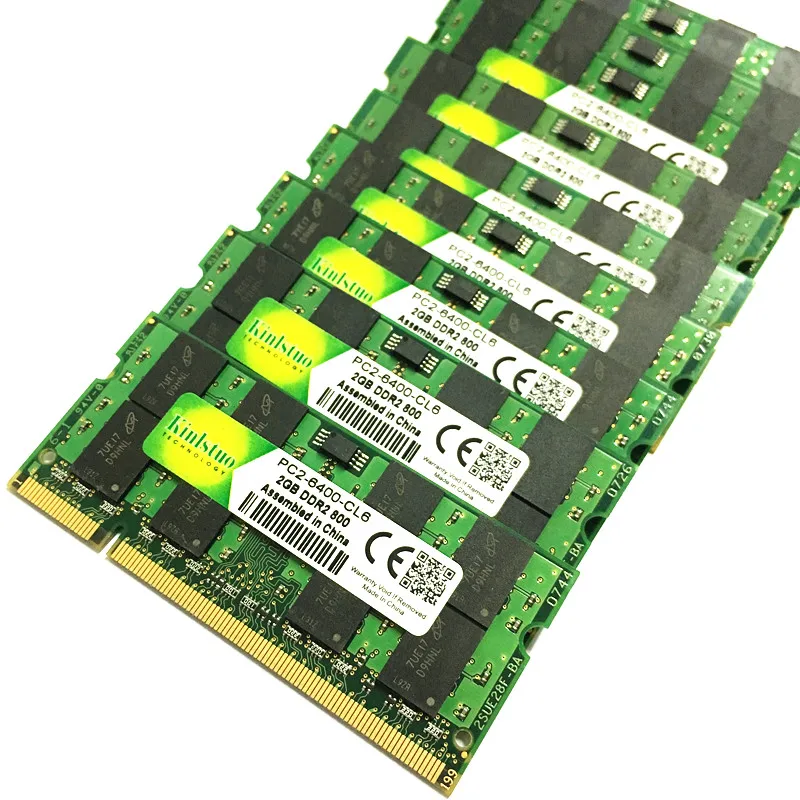 Kinlstuo Nye Ram 2GB DDR2 800MHz PC-6400 hukommelse 200pin SODIMM ddr2 2gb 667MHz PC5300 fuld kompatibel til bærbar 3