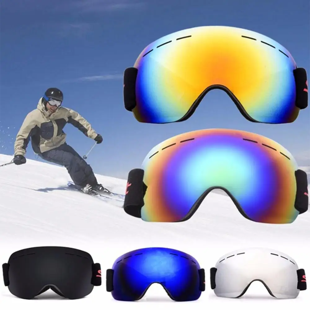 Ski Goggles Anti-Fog Dobbelt Linse, Anti-Uv-Solbriller Anti-Vind Sand Store Sfæriske Briller Til Mænd, Kvinder Voksen Klatring Snow Goggles 3