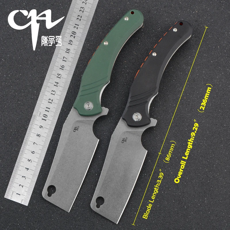 2021 CH 3531 Udendørs Cleaver Plain Edge Sabel Male Overlevelse Folde Knive Jagt Slagter Kniv D2 Stål Hot Høj Kvalitet 3