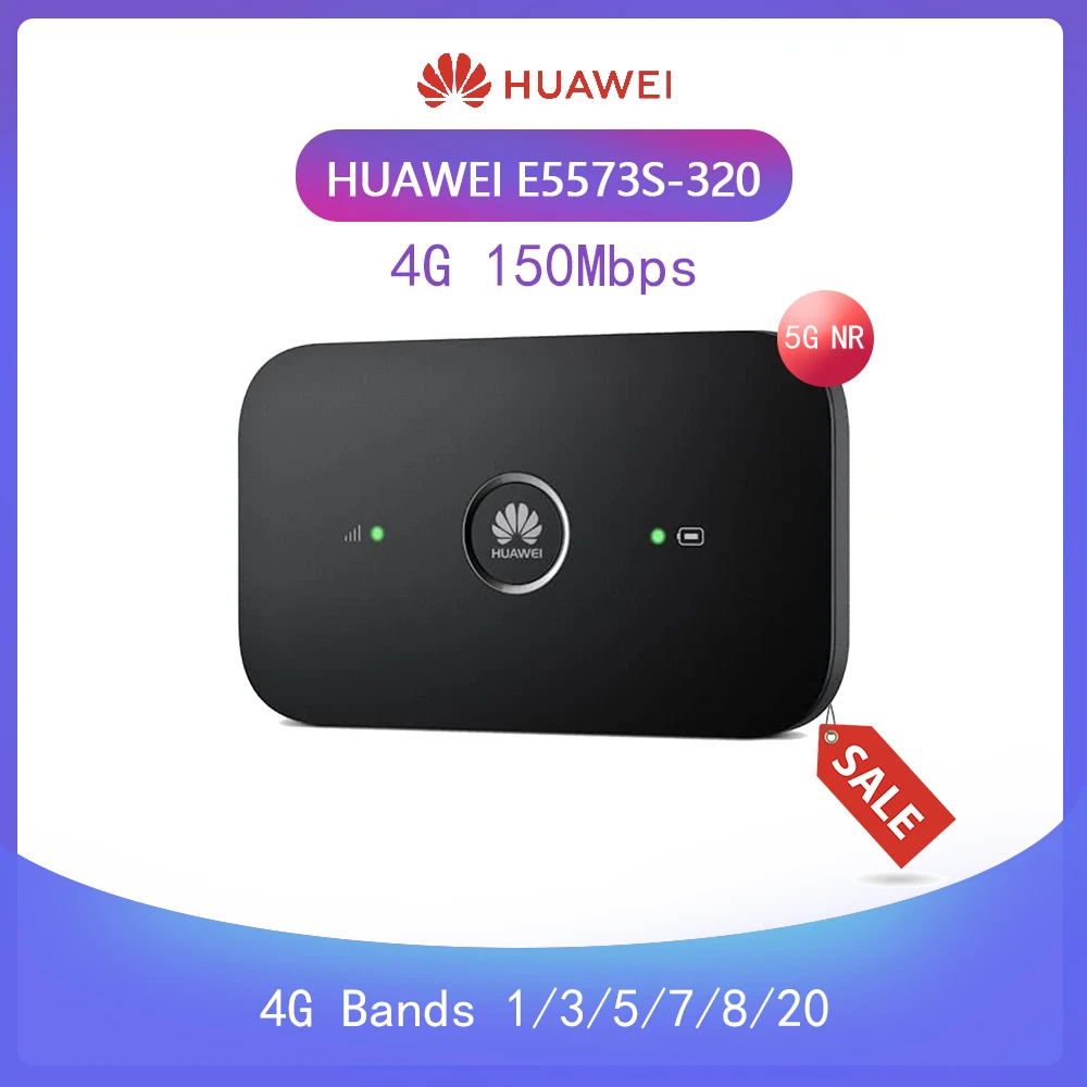 Ulåst Huawei E5573 E5573s-320 Cat4 150mbps Wireless Mobile Mifi Wifi Router pK R216 E5577 3
