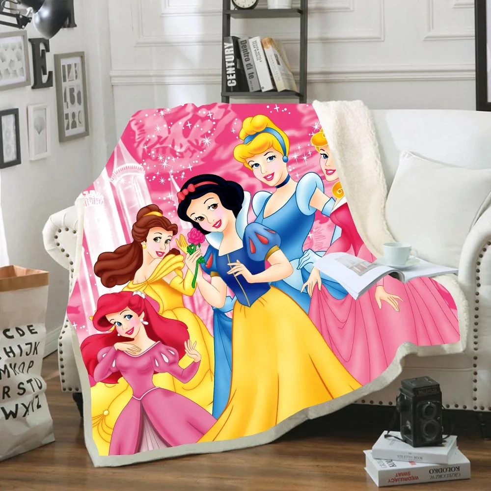 Disney Ariel Havfrue Prinsesse Print Tæppe, Dyne, Sengetøj til Børn Piger Gave Soveværelse Indretning Størrelsen Udvalg for Stilarter. 3