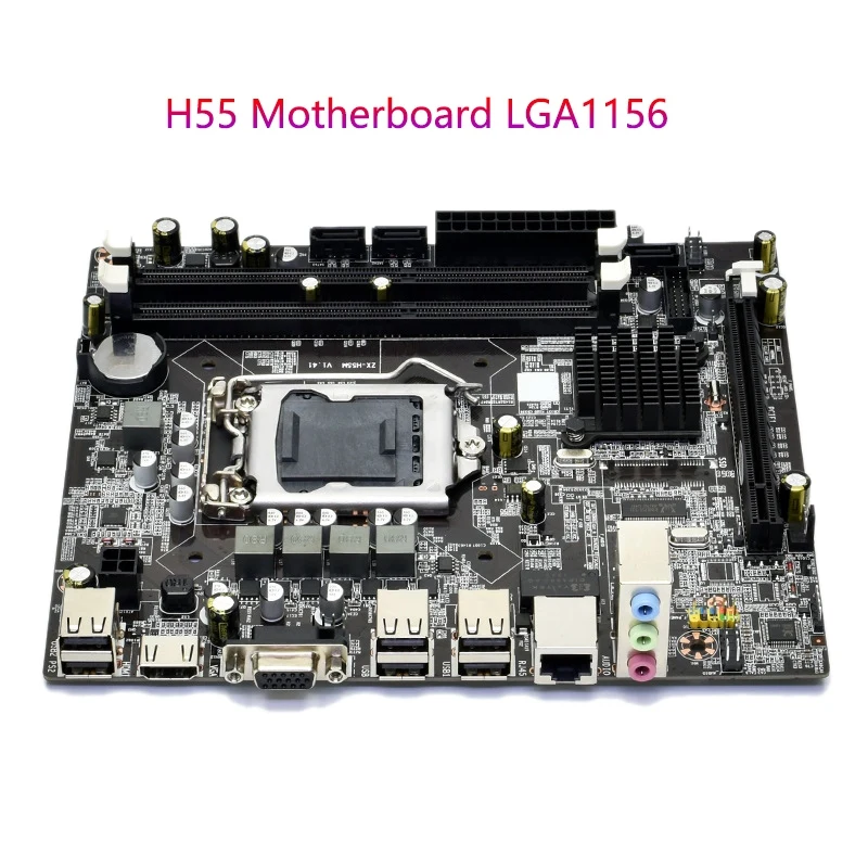 H55 Bundkort LGA1156 DDR3 Understøtter 8G SATA2.0 PCI-E X16 for LGA1156 Server-Serien 3