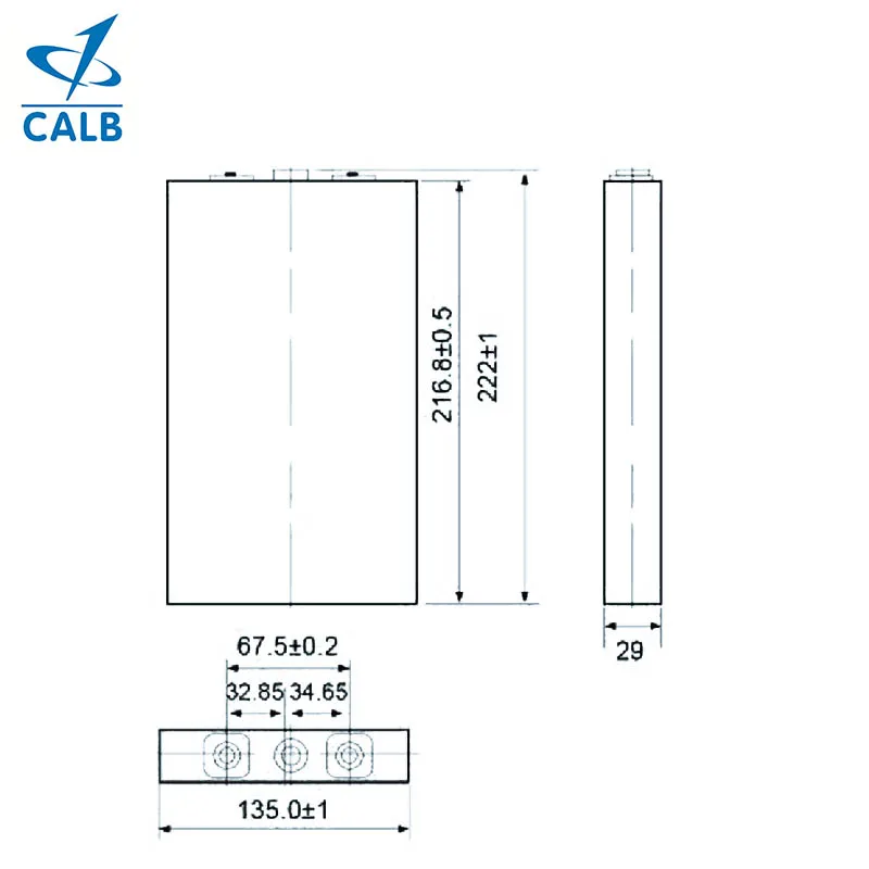 16pcs CALB 3.2 V 72AH Lifepo4 Batteri Celler med Aluminium cover til E-trick ,båd -, Sol-systemet, Ny fra fabrik Gøre 48V 3