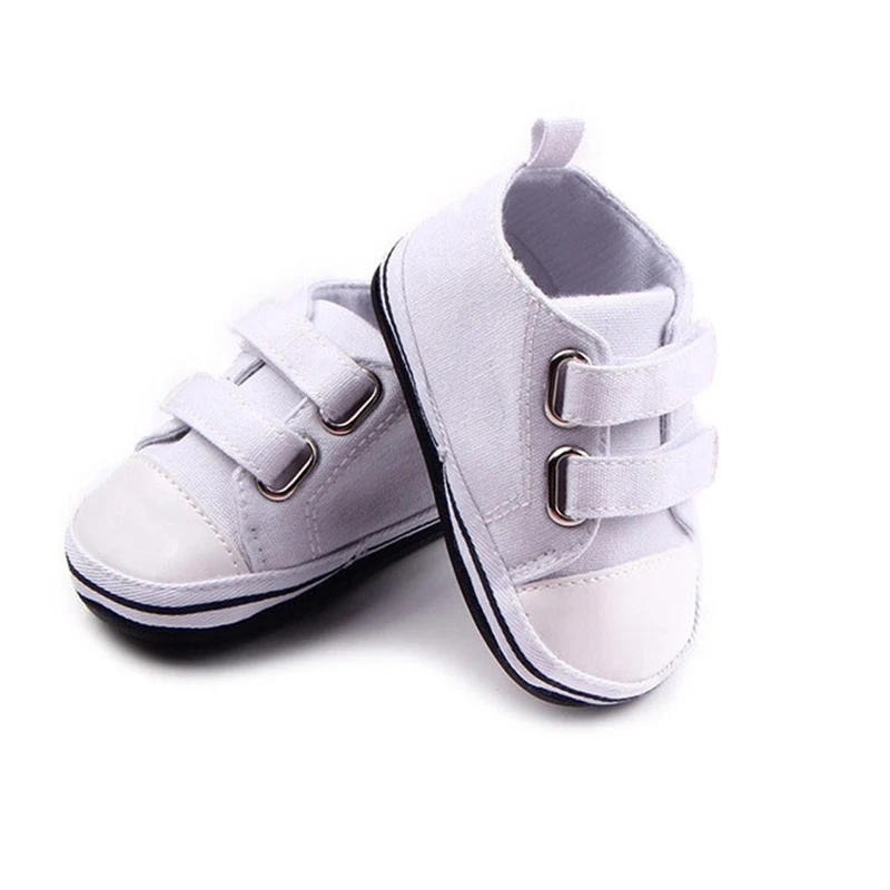 0-18M baby sko piger lærred hook & loop baby dreng sko nyfødte baby sko mokkasiner sneaker shoes de recien nacido F24 3