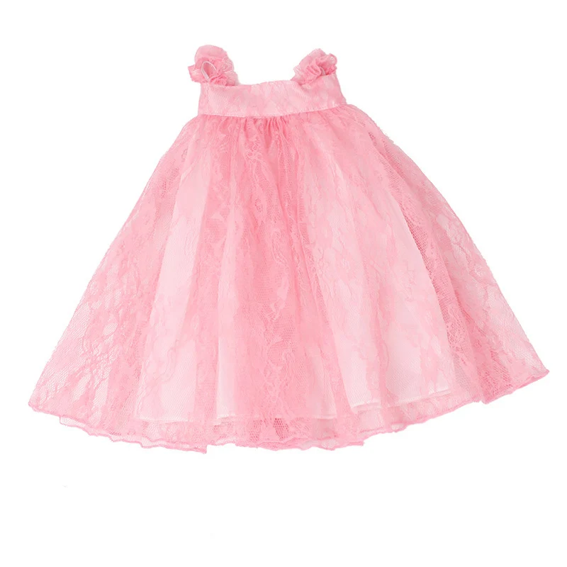 18 tommer Piger, dukke kjole hanbok Prinsesse blonder kage aften kjole Amerikanske new født tøj Baby legetøj passer 43 cm baby c432 3