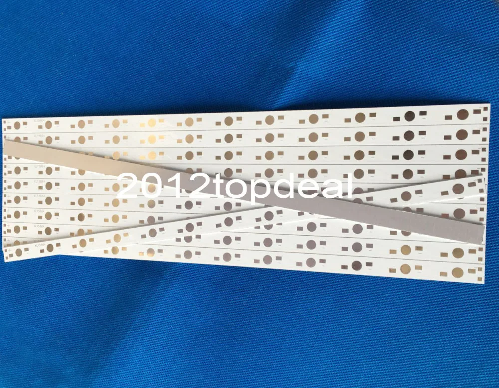 10stk 30CM x 1CM Aluminium PCB Kredsløb til 12 x 1w,3w,5w LED i Serien 3
