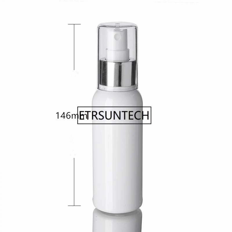 100 ml PET Lotion Flaske med hvid Plast Pumpe hvid klar kosmetiske spray flaske til flydende F1437 3