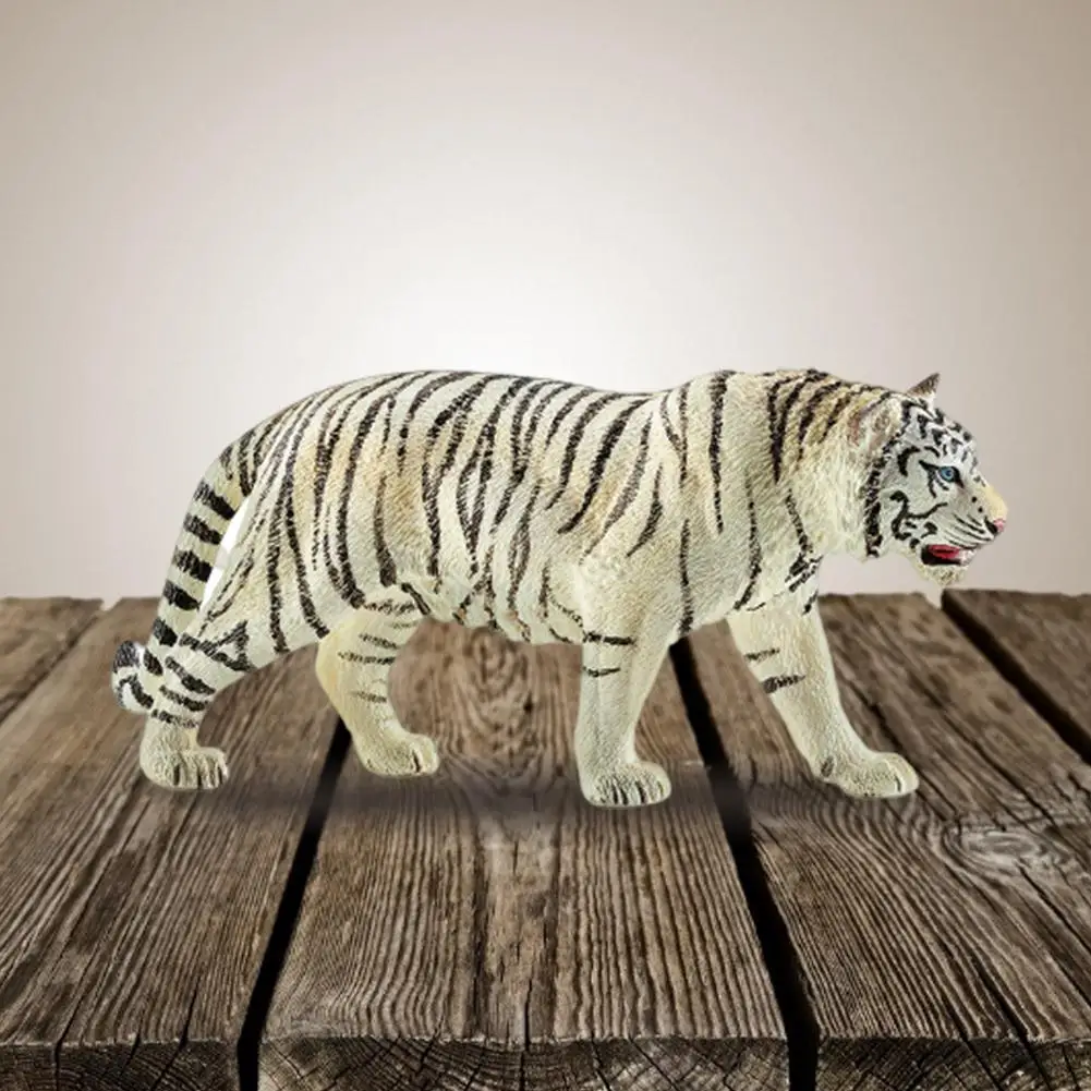 1PC 6,2 tommer/15.8 cm Hvid Tiger Wild Life Figurer Toy PVC-Model Handling Dyr, Figurer Samling Gave Legetøj Til Børn 14731 3