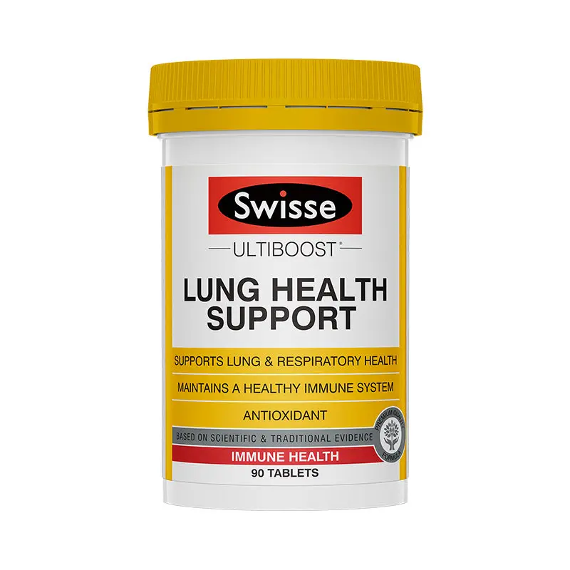 Swisse Ultiboost Lunge Sundhed Støtte 90 Tabletter Understøtter Lunge, Luftveje Immunforsvaret Antioxidant Slimløsende Vitamin A VC 90 3