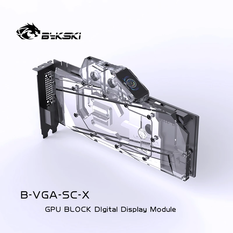 BYKSKI GPU Vand Blok LCD-Temperatur Digital Viser Tv-Modul ,Termometer Display Enhed Komponent ,G1/4 ,B-VGA-SC-X 3