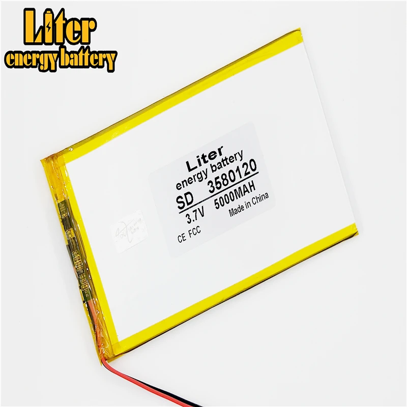 Liter energi batteri 3580120 3,7 V 5000MAH Li-ion for tablet-pc ' en 7 tommer 8 9 Tablet Batteri indre 3