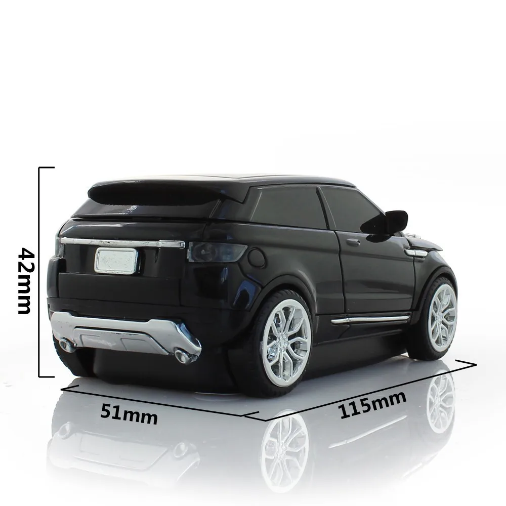 Trådløs Mus Sport SUV Bil Model 1600DPI Med USB-Modtager Til PC, Tablet, Bærbar Gaming Mus 3