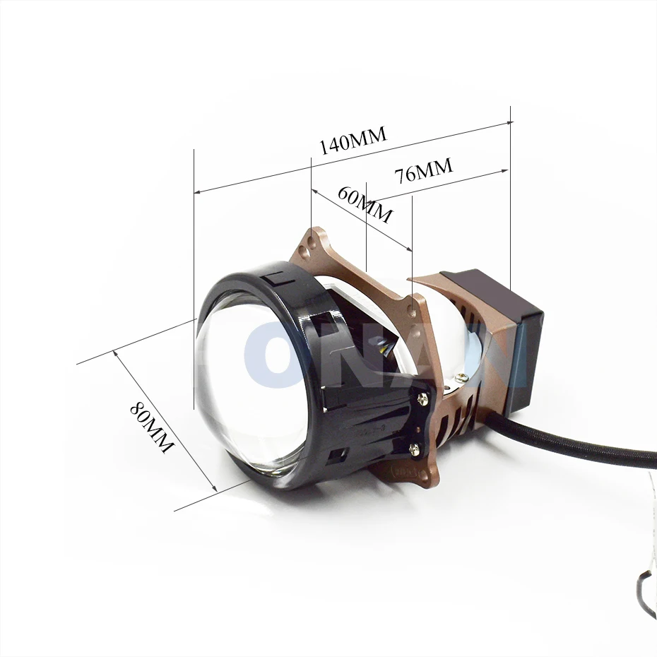 Ronan Forlygte Linser 3,0 tommer Bi-LED Projektor LED Lys, Lamper Kit 5500k 12V bil forlygte super lyse mere bredt Eftermontering 3