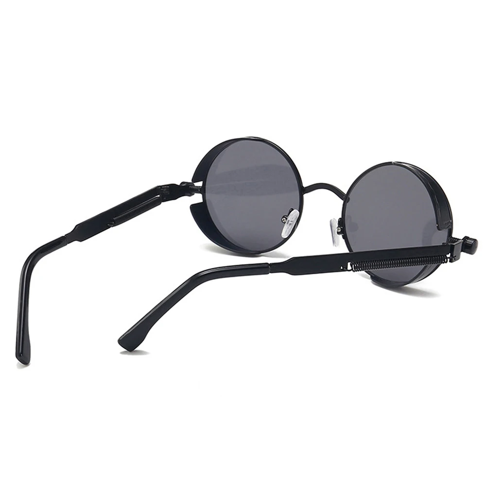 MUSELIFE Klassisk Gotisk Steampunk Solbriller solbriller Mænd Kvinder Brand Designer Vintage Runde Briller Mode Kørsel Goggle 3