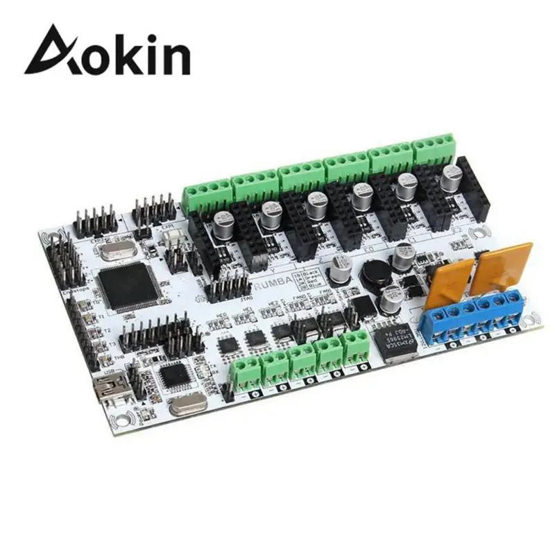Aokin For 3D-Printer Bundkort Rumba MPU / 3D Printer Tilbehør RUMBA Optimeret Version Control Board 3