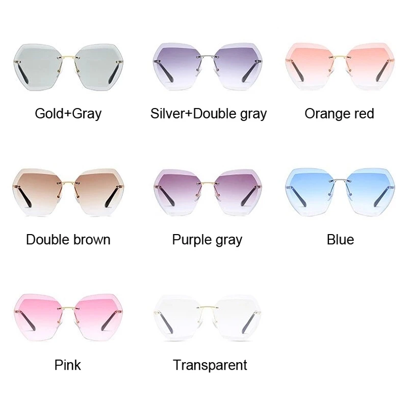 Sgyouwant Pink Gradient Uindfattede Solbriller Til Kvinder Overdimensionerede Briller, Nye Mode Solbriller Kvindelige Sommer Rejser Væsentlige 3