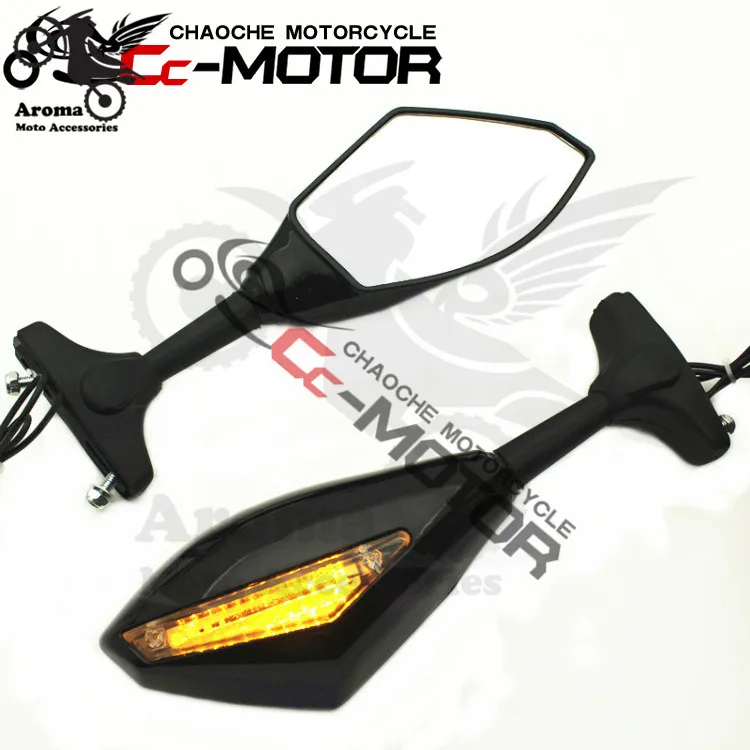 Motorcykel-ede for DUCATI 1098 848 1198 796 795 999 749 moto bakspejl med blinklyset lys LED motorcykel spejle 3