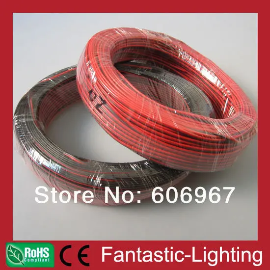 200Meter 2PIN Wire gratis fragt AWG20 kabel ledning udvidelse til LED strip light enkelt farve 3