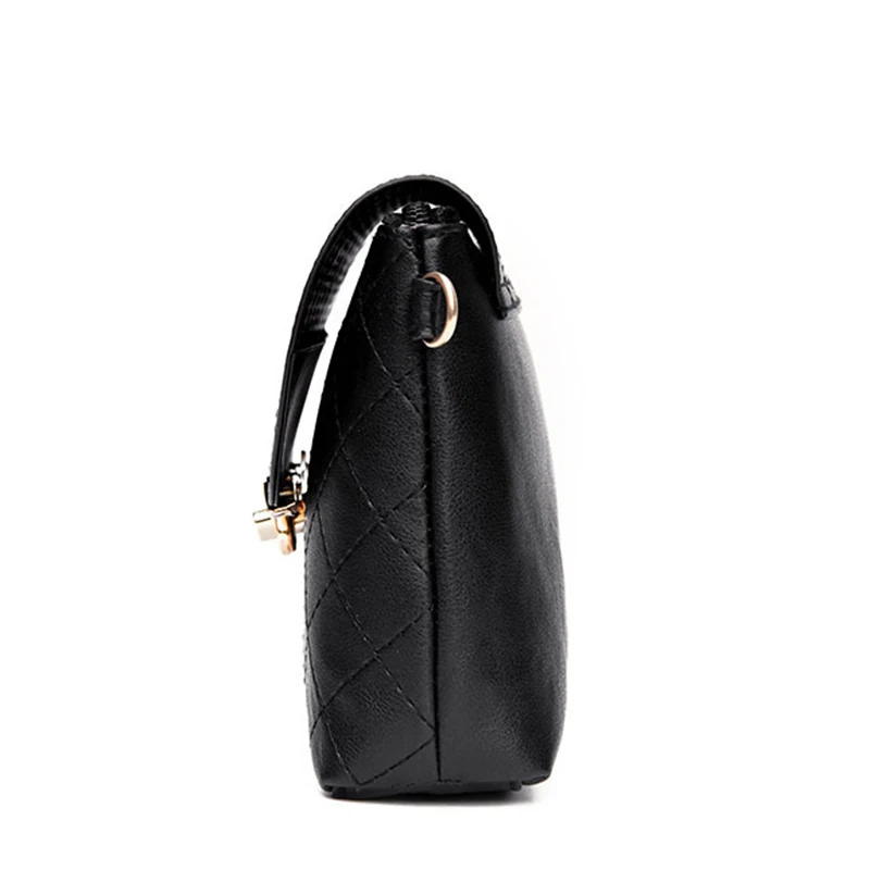 SMOOZA Mode Håndtaske Dame lås dekoration PU Læder skuldertaske Lille Klap Crossbody Tasker til Kvinder Messenger Tasker 3