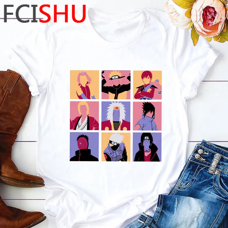 Naruto Harajuku Sjove Tegneserie T-Shirt Mænd er Han Cool Streetwear t-shirt Sommer Hip Hop Grafisk T-shirt Animationsfilm Casual Top Tee Mandlige 3