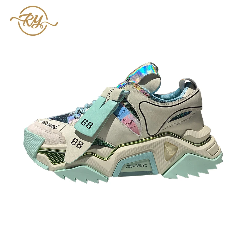 RY-RELAA dame sko i Ægte Læder sneakers 2020 mode platform sneakers luksus sko kvinder ins chunky sneakers tidevandet ny 3