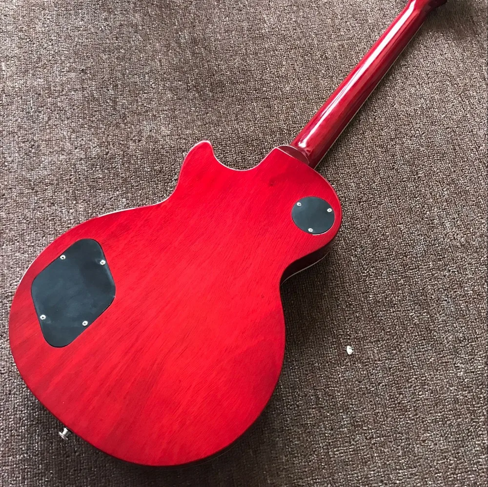Tiger Flamme standard brugerdefineret elektrisk guitar Standard gitaar,Rosewood gribebræt.et stykke hals og 1piece krop guitarra. 3