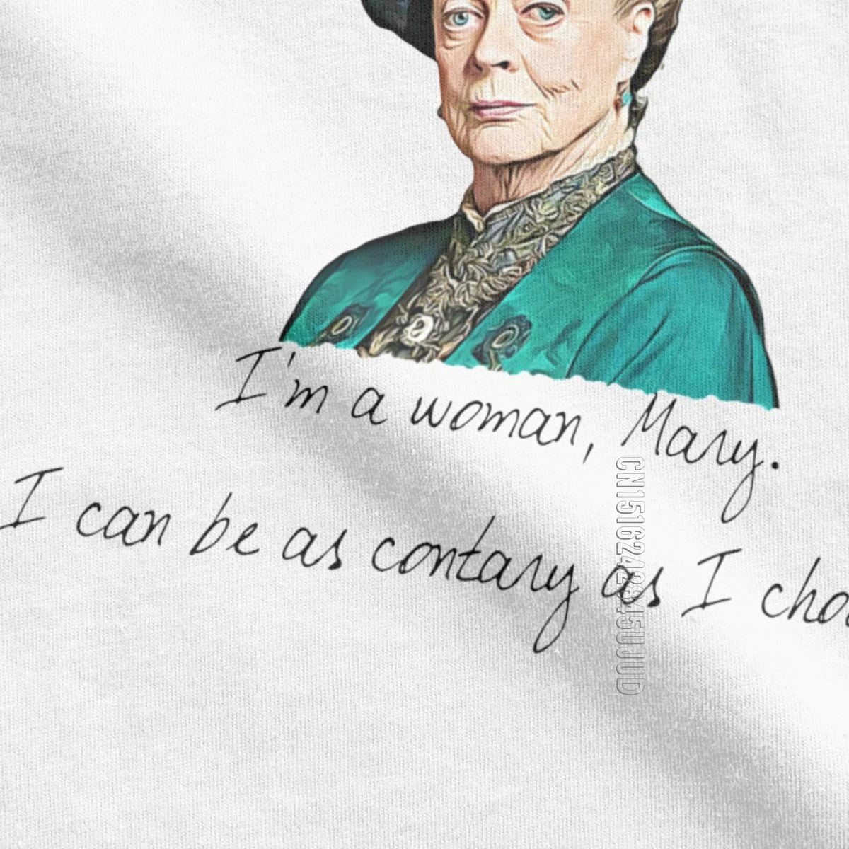 Jeg er En Kvinde Violet Crawley Downton Abbey Mænd T-Shirts Enke Maggie England London Smith Mandlige Tees Camisetas T-Shirts Bomuld 3