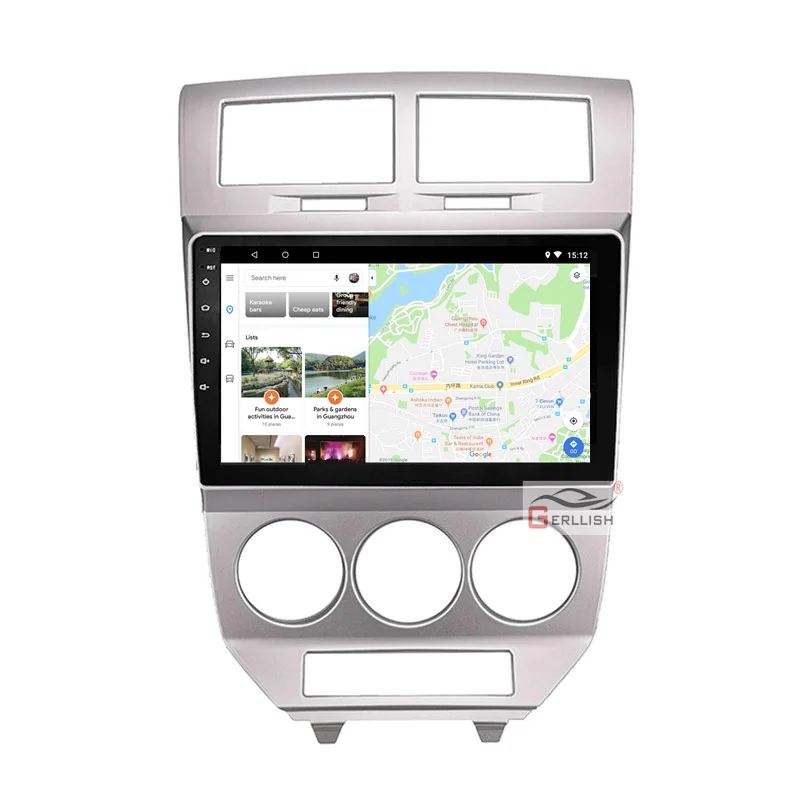 Android bil dvd-afspiller til Dodge Caliber 2007-2010 indbygget GPS, FM-radio BT GPS-navigation 3