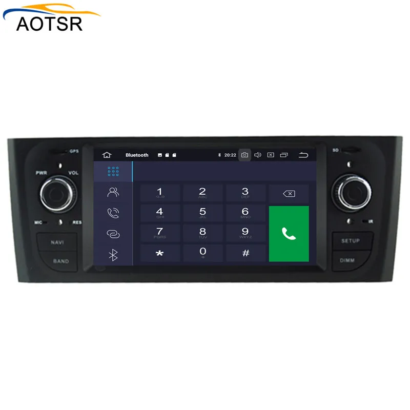 IPS Android 9.0 car multimedia dvd-afspiller hovedenheden For gamle FIAT Punto 2005-2009 Linea 2007-2011 GPS-Navigation, radio auto 3