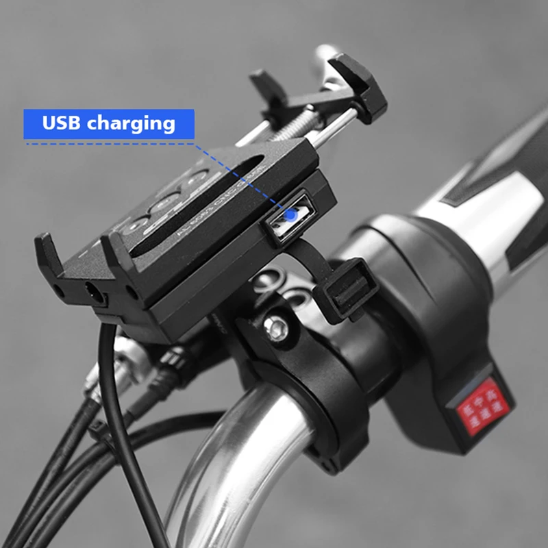 GUB Cykel Telefon Holder USB-Chargerable Aluminium Alloy MTB Cykel Moto GPS-Beslag stand til 4-6.7