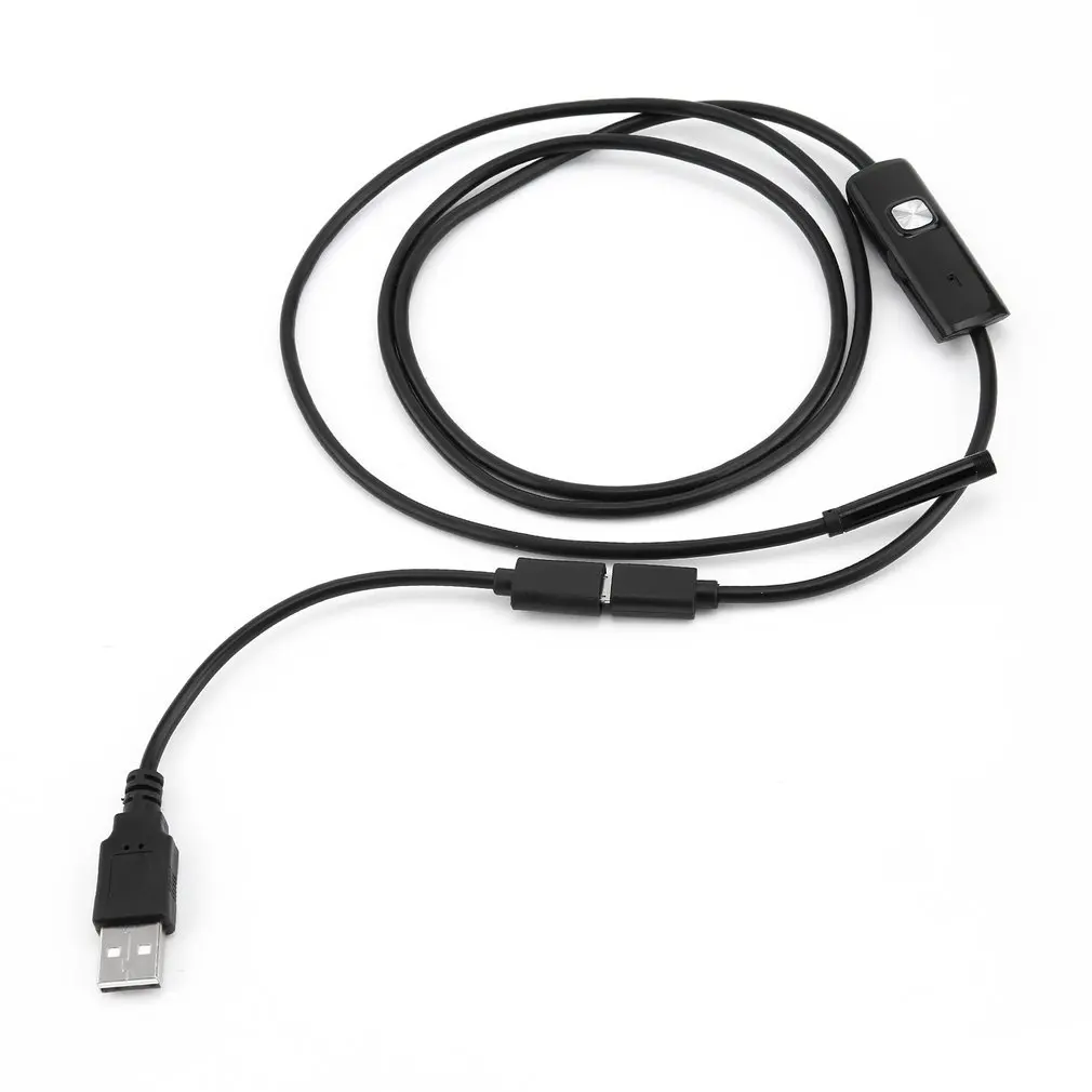1,5 M 2M 3,5 M 5M Kabel-5,5 mm Linse Endoskop Vandtæt Inspektion Endoskop til Android &PC-Kamera Linse USB-Kabel Endoskop 3