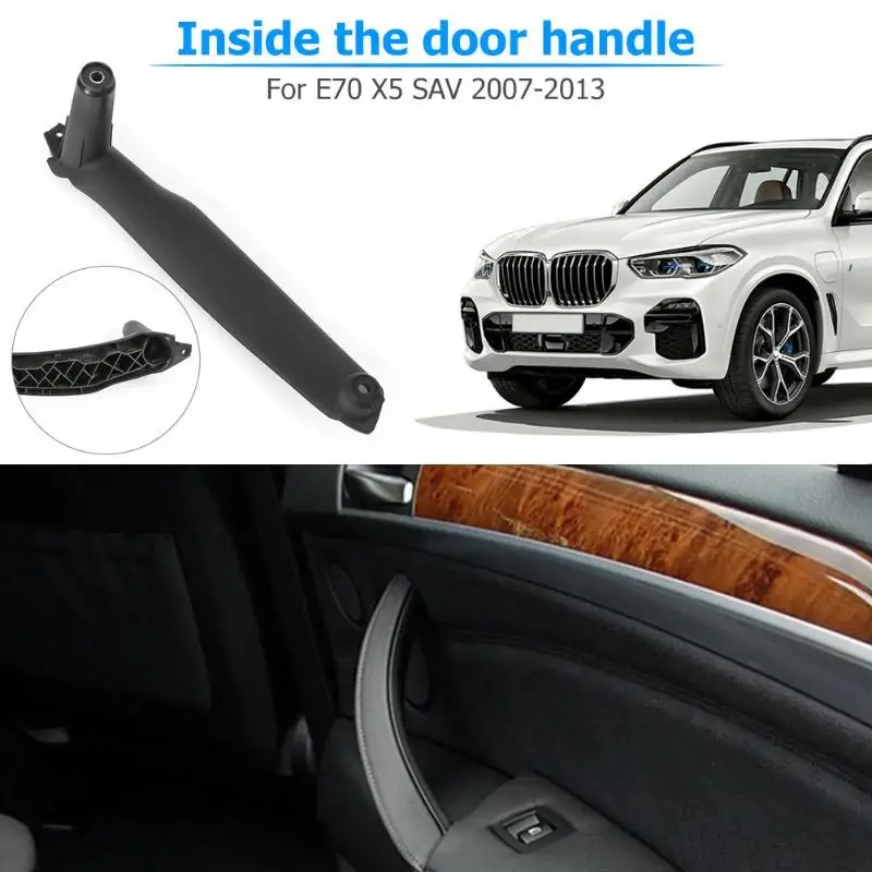 1PC Bilens dørhåndtag Højre Dør Inderste Panel Håndtere Bilen Tilbehør Panel Trække Trim Dækning For BMW X5 E70 E71, E72 X6 SAV 3