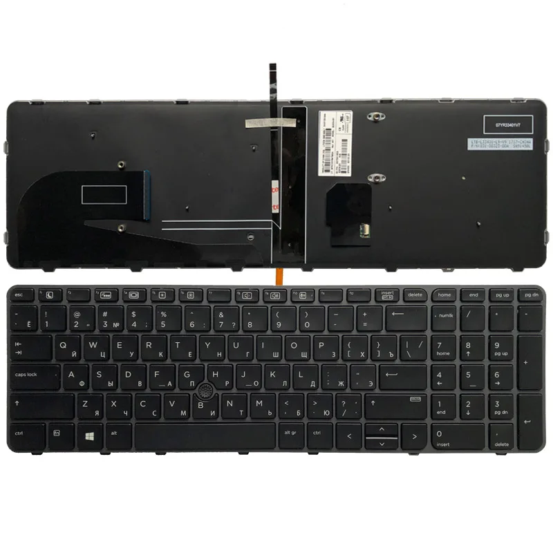 Nye russiske Baggrundsbelyst laptop tastatur Til HP EliteBook 850 G3 ZBook 15u G3 822578-251 6037B0116522 3