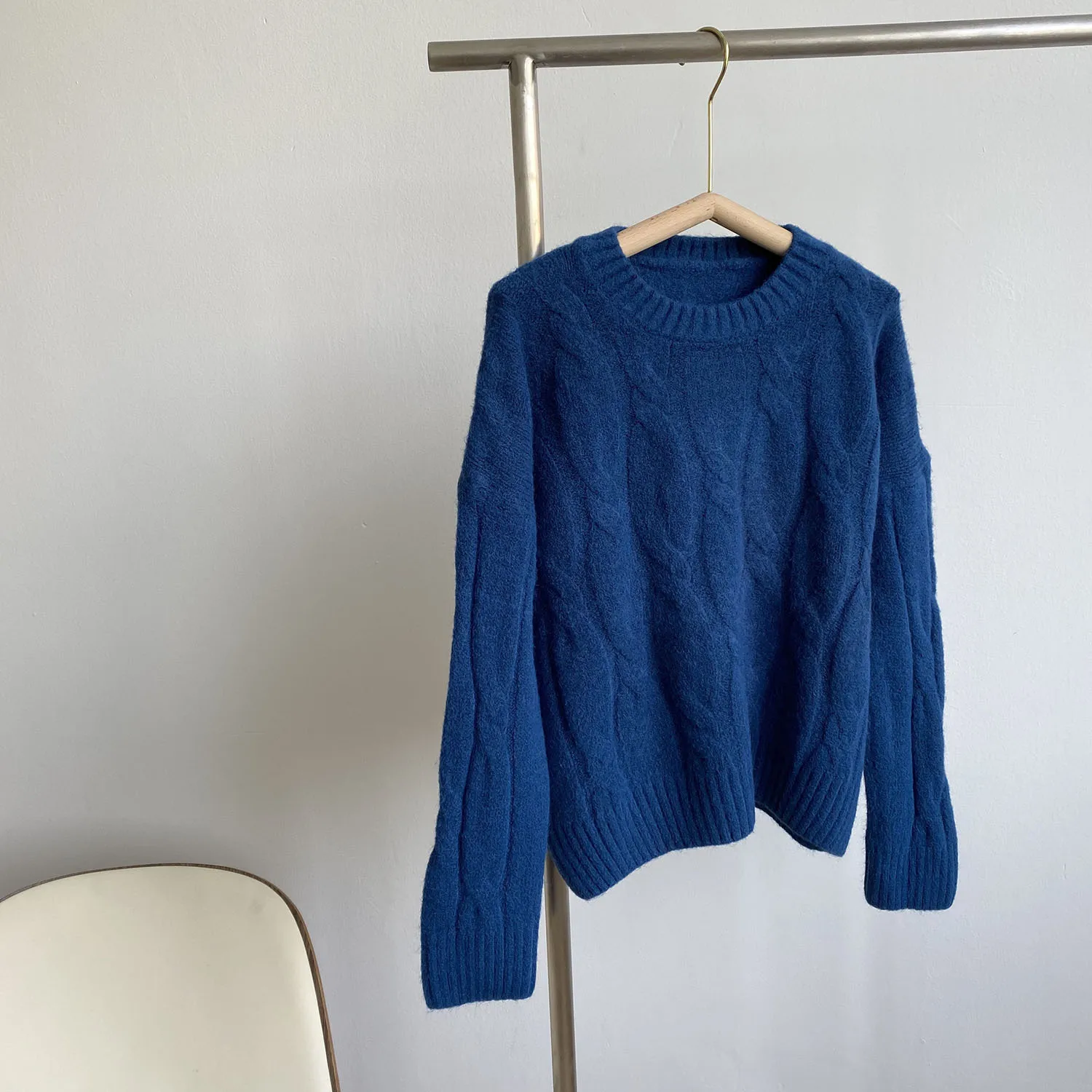 Tiwst Sweater Koreansk Stil 2020 Efteråret Nye Almindelig Beskåret Løs Pullover Kvinder Trøjer Jumper 3