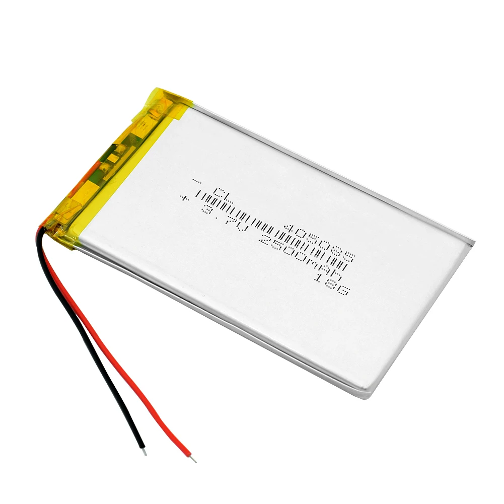 3,7 V 2500mAh Li-polymer Batteri 405085 Til MP4 MP5 DVD-GPS Kamera Lipo li-ion Li Lithium-polymer Batteri Udskiftning af Batteri 3