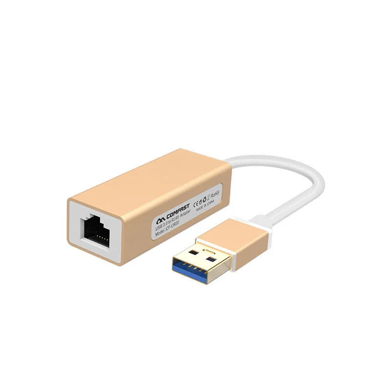 Comfast USB-Ethernet-Adapter til Windows 7/8/10 MacBook TV-Box med USB 3.0 Gigabit til RJ45 Lan USB-netværkskort Kabelbaseret Netværk Mac 3