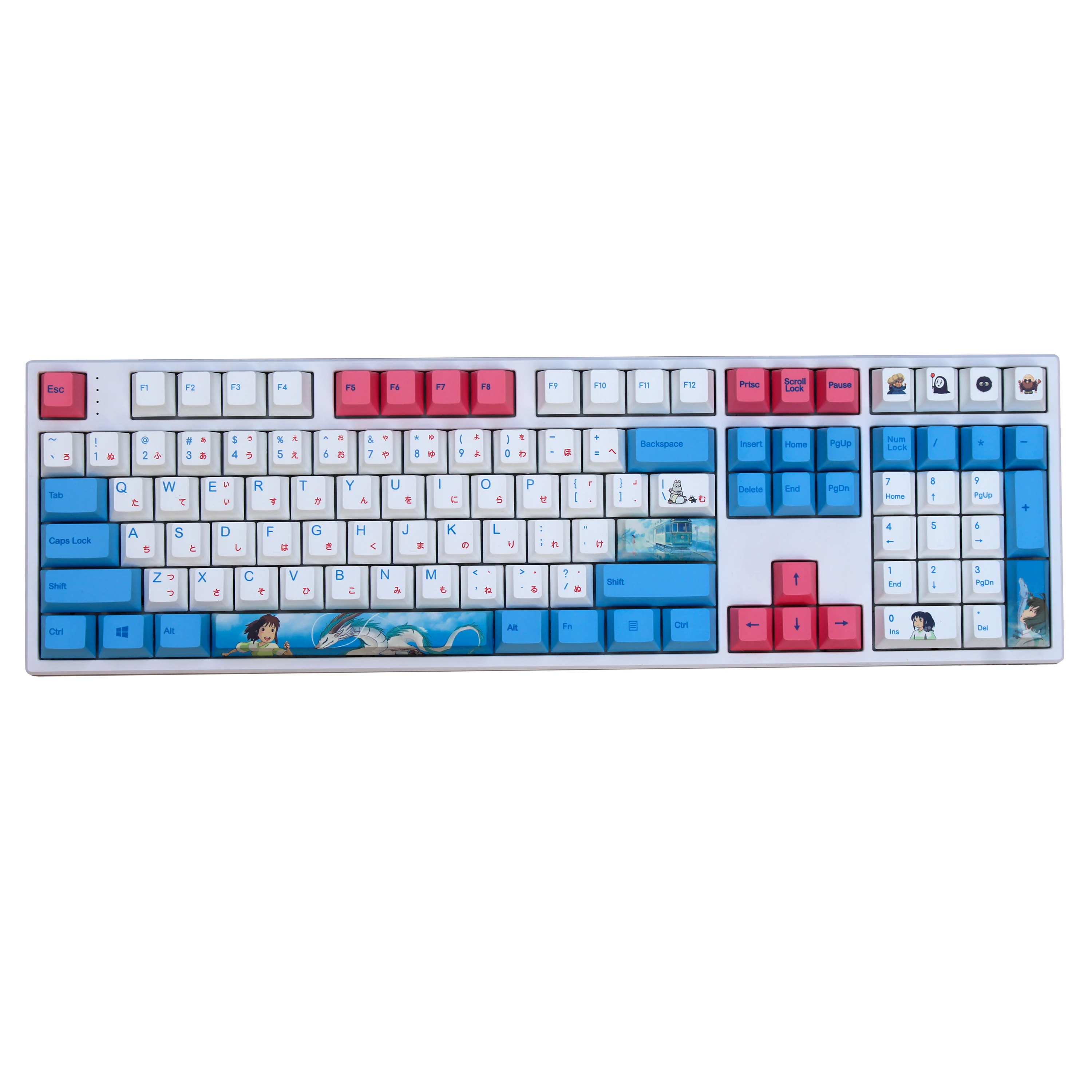 MP-Spirited Away Keycap Cherry Profil Dye-Sublimation 108/133 Nøgler Tyk PBT-Tasterne MX Skifte Mekanisk Tastatur Keycap 3