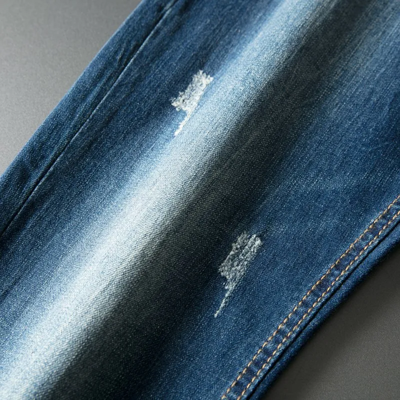 Brand Efterår og vinter Nye herre Slim Elastisk Retro Jeans Italien Classic Fashion Style Jeans Denim bukser Bukser Mandlige Bukser 3