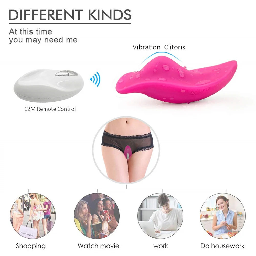 Voksen Sex Legetøj til Kvinde Biograf Kontor Usynlige Massage Bullet Kraftig Vibrator Klitoris Stimulator Remote Panties Vibrator, 3