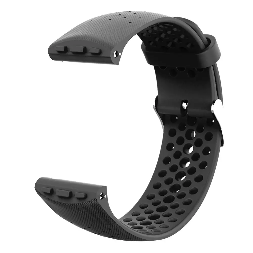 Holdbar Ur Remmen Fine Design Silikone Justerbar Sport Urrem Armbånd, Bælte til Polar Vantage M Smartwatch 3
